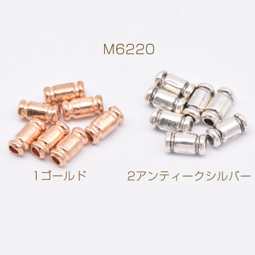 メタルビーズ バンブー型 3×6mm【40g(約265ヶ)】
