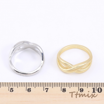ファッションリング 指輪 デザインリングNo.18 幅約8mm【2ヶ】