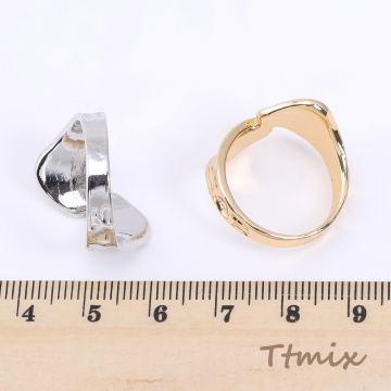 ファッションリング 指輪 デザインリングNo.26 幅約18mm【2ヶ】