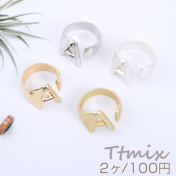 ファッションリング 指輪 デザインリングNo.27 幅約15mm【2ヶ】