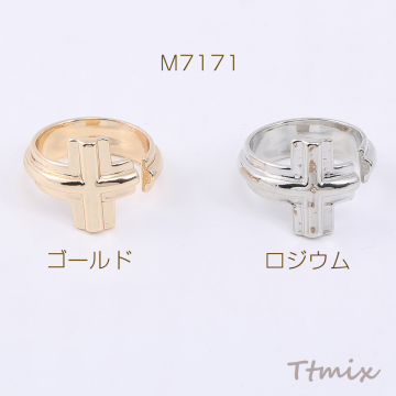 高品質デザインリング 指輪 クロス 15×21mm【1ヶ】