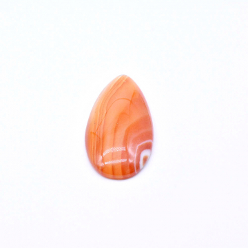 天然石カボション オレンジレースアゲート 雫型 24×49mm（1ヶ）