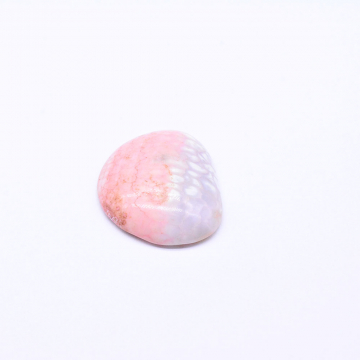 天然石貼り付けパーツ メノウ 不規則型 26×33mm ピンク （1ヶ）