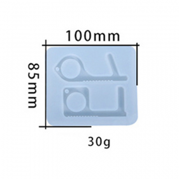 シリコンモールド　DIY　非接触 ドアオープナー　エポキシモールド　100×85mm (2ヶ)