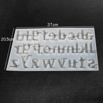 シリコンモールド DIY アルファベット型 混合図形 370×205×25mm ハンドメイド用 （2ヶ）