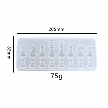 シリコンモールド DIY チェス型 205×85×10mm ハンドメイド用 （2ヶ）