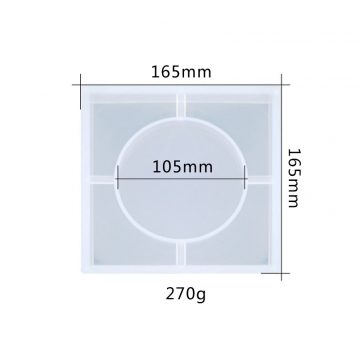 シリコンモールド DIY 灰皿型 165×165mm ハンドメイド用 （2ヶ）