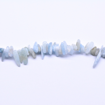天然石ビーズ メノウ ミックス カラフル 不規則 ナゲット ライトブルー【10連（1連約39cm）】