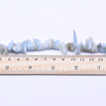 天然石ビーズ メノウ ミックス カラフル 不規則 ナゲット ライトブルー【10連（1連約39cm）】
