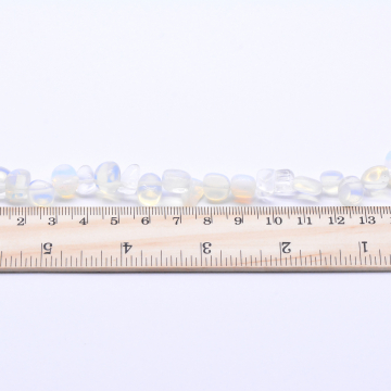 天然石ビーズ メノウ ミックス カラフル 不規則 ムーンストーン ホワイト 10連（1連約40cm）】