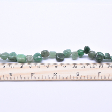 天然石ビーズ  メノウ ミックス カラフル 不規則  天然水晶 グリーン10連（1連約40cm）】