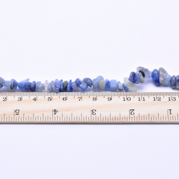 天然石ビーズ   ミックス カラフル 不規則  水青10連（1連約82cm）】