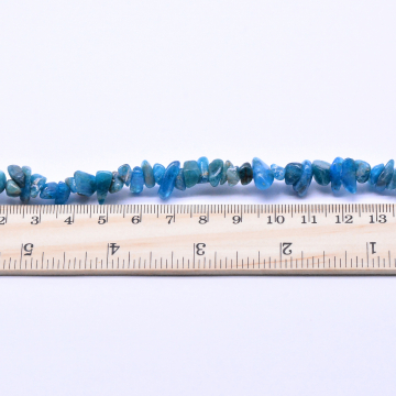 天然石ビーズ   ミックス カラフル 不規則  ライトブルー 10連（1連約85cm）】