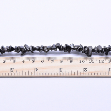 天然石ビーズ   ミックス カラフル 不規則  ブラック 10連（1連約82cm）】