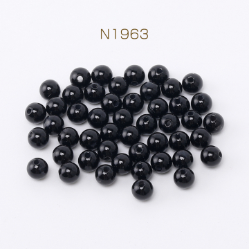 天然石ビーズ ブラックオニキス 丸玉 4.5mm 1連(約85ヶ)