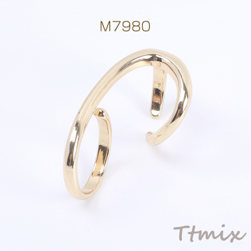 高品質デザインリング 指輪 23×42mm ゴールド（1ヶ）