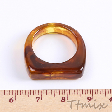 樹脂リング 指輪 幅約6mm（1ヶ）
