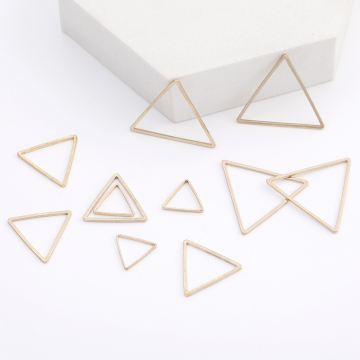 フレームパーツ 三角形 サイズミックス ゴールド（7ヶ）