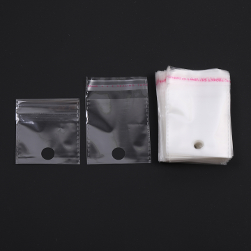 OPP袋 透明テープ付き 1穴 7.6×10.3cm（100枚）
