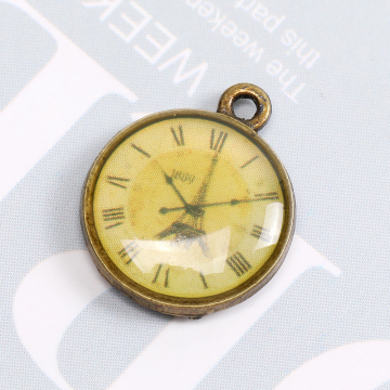 メタルチャーム 懐中時計 16.5×20mm 真鍮古美（1ヶ）