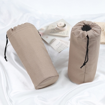 保温バッグ クーラーバッグ 保冷 保温 クール ホット 兼用 巾着袋 7.5×20cm ブラウン（1ヶ）