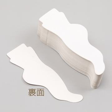 アクセサリー台紙 ペーパータグ アクセサリー用 アンクレット 5.5×15.5cm（100ヶ）