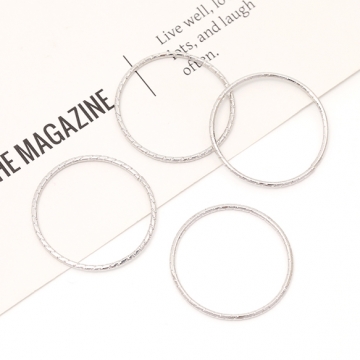 デザインリングパーツ メタルリングパーツ コネクターパーツ ラウンド 円形 丸型 約1.0×22mm（10ヶ）
