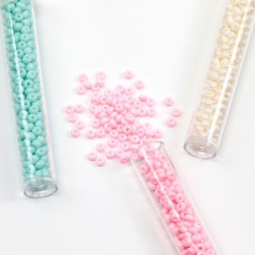 ガラスシードビーズ beads 刺繍ビーズ 極小ビーズ ガラスビーズ 丸小ビーズ ボトル入り 約3mm（1本約320ヶ）