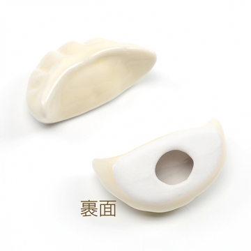 箸置き 陶器 セラミック 餃子 ダックスフント 箸枕 箸台 カトラリーレスト 約2.5×4.7cm 高さ約2cm（１ヶ）