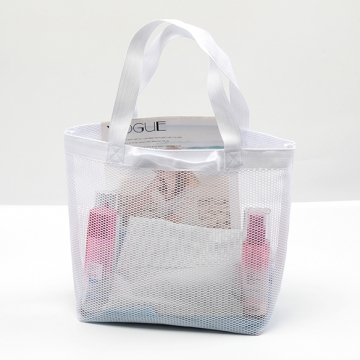 メッシュバッグ 携帯用ハンドバッグ ショッピング ビーチ プール キャンプ 約12×28×40cm（1ヶ）