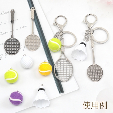 ミニチュアチャーム プラスチック ゴルフボール 玉 スポーツ クラブ 約20mm（1ヶ）