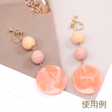 アクリルビーズ アクリル製 ラウンド 円形 プレート マーブルカラー 約32mm（10ヶ）