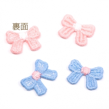 手芸リボンパーツ リボン 蝶々結び 服飾パーツ 貼り付けパーツ 約1.5×2cm（10ヶ）