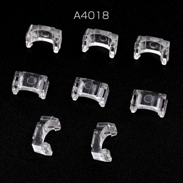 カチューシャパーツ プラスチック ヘアアクセサリー 接続パーツ デコパーツ 貼り付けパーツ 約6×11mm（約200ヶ）