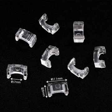カチューシャパーツ プラスチック ヘアアクセサリー 接続パーツ デコパーツ 貼り付けパーツ 約6×11mm（約200ヶ）