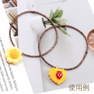 ヘアゴムパーツ プラスチック 丸皿 ヘアアクセサリー 接続パーツ デコパーツ 貼り付けパーツ 約8×16mm（約200ヶ）