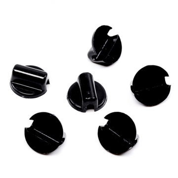 ヘアゴムパーツ プラスチック U字型 ボタン足 接続パーツ デコパーツ 貼り付けパーツ 約14mm（約100ヶ）
