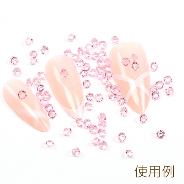 ネイルアクリルストーン アクリル製 クリスタル ネイルパーツ デコパーツ 約3mm 1ケース(約3g)