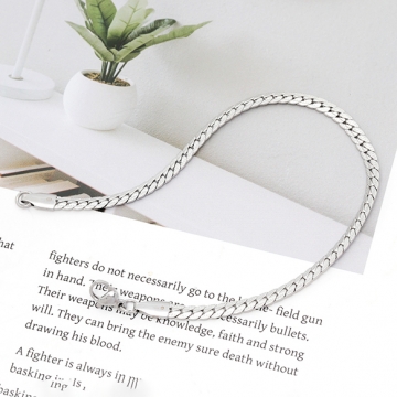 ステンレスブレスレット 高品質 キヘイチェーン 電気メッキ加工 SUS304 長さ約20cm(幅約4mm)（1本）