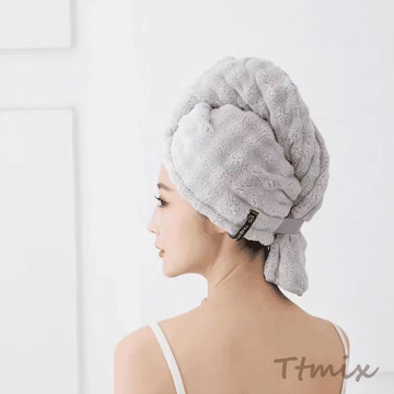 タオルキャップ ヘアキャップ ドライヘアキャップ 吸水性 速乾タオル ヘアドライタオル 約30×80cm（1ヶ）