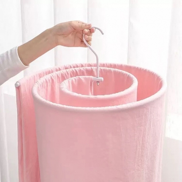 スパイラルハンガー うずまきハンガー シーツハンガー バスタオル省スペース 速乾 洗濯ハンガー 直径約45cm（1個）