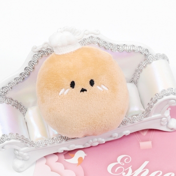 クッションパーツ ポテト おいも マスコット ぬいぐるみ デコパーツ 貼付け可 縫付け可 約7×8cm（1ヶ）