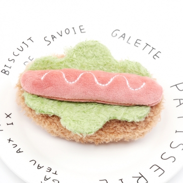 クッションパーツ ハンバーガー ホットドッグ 食品サンプル ぬいぐるみ デコパーツ 貼付け可 縫付け可 約6×9cm（1ヶ）