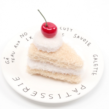 クッションパーツ ケーキ スイーツ 食品サンプル ぬいぐるみ デコパーツ 貼付け可 縫付け可 約6×8cm（1ヶ）