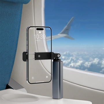 スマホホルダー スティックタイプ 折りたたみ式 携帯スタンド 旅行用 折りたたみ 回転 伸縮 収納 クリップ(1ヶ)