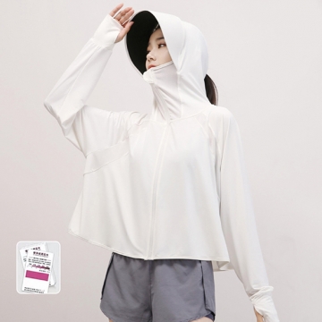 UVカットパーカー 紫外線カット 暑さ対策 日焼け止め服 吸汗 速乾性 つば付き 接触冷感 薄手 ラッシュガード フリーサイズ (1着)
