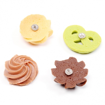 食品サンプルマグネット 冷蔵庫にくっつく クッキー 焼き菓子 スイーツ ミニチュアフード 磁石 約4.5cm（1ヶ）