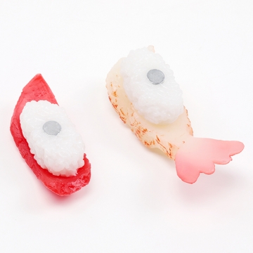 食品サンプルマグネット 冷蔵庫にくっつく おすし 握り寿司 ミニチュアフード 磁石 約3.5×9.5cm（1ヶ）