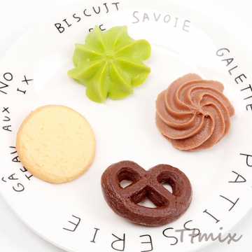 食品サンプルヘアクリップ クッキー ビスケット コスプレ ユニークヘアアクセサリー 約4.4cm（1ヶ）