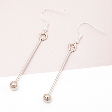 カスタムフックピアス ビーズ通しスティック付き カスタムビーズ オリジナルピアス ピアス金具 約0.12×6.8cm（1ペア）